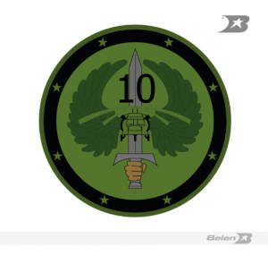 Escudo bordado Ejército brigada móvil 10