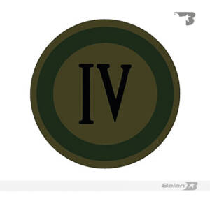 Escudo bordado Ejército división 4