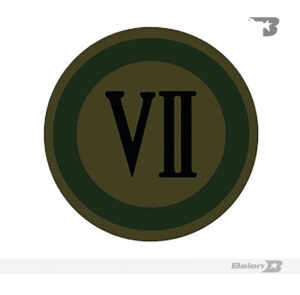 Escudo bordado Ejército división 7