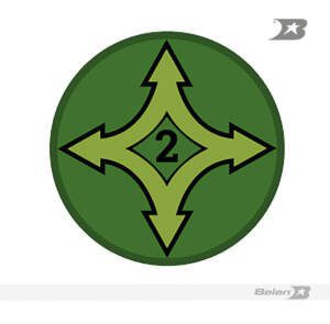 Escudo bordado Ejército brigada 2 logística