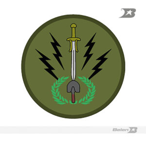 Escudo bordado Ejército brigada minería ilegal