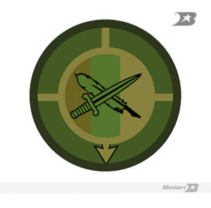 Escudo bordado Ejército brigada acción integral sur