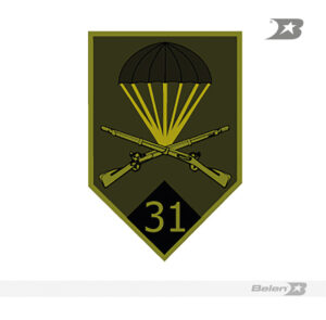 Parche batallón de infantería aero transportado No 31 rifles
