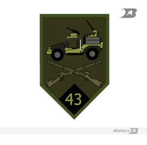 Parche batallón de infantería motorizado No 43 GR Efraín Rojas Acevedo
