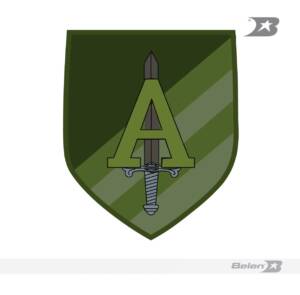 Escudo bordado comando de adquisiciones