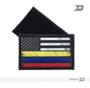 Parche Bandera Colombia-Usa Tactical Flag