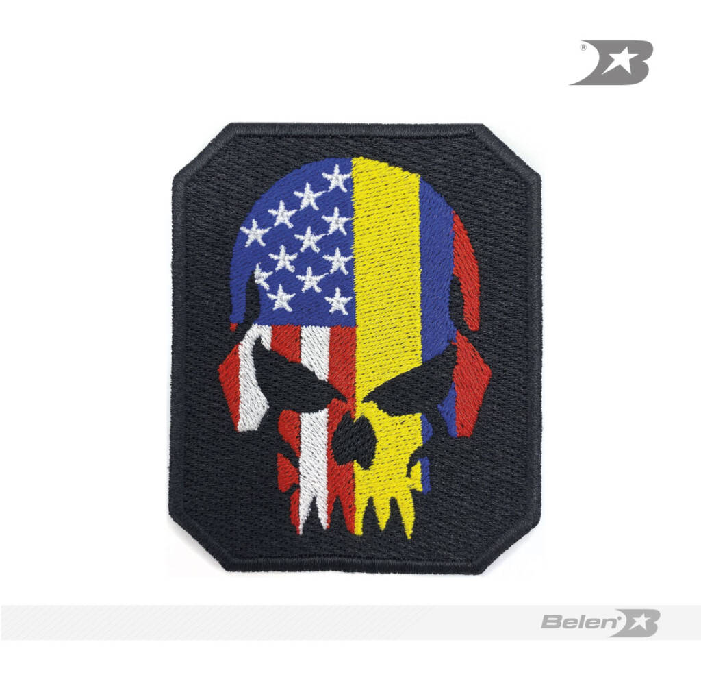 Parche skull USA/Colombia OCTA