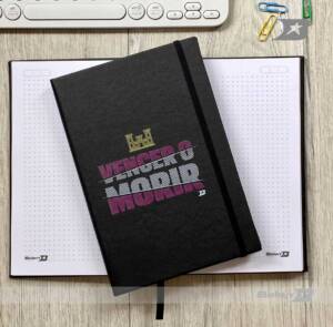 Agenda pequeña negra ingenieros lema