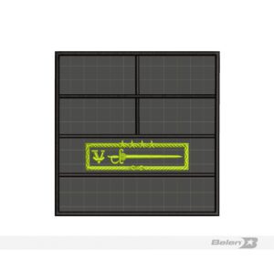 Persiana-tablero grado, parche bordado apellido, 4 distintivos Y CPV