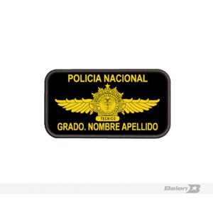 Tarjetero chaqueta de vuelo policia alas 1 estrella