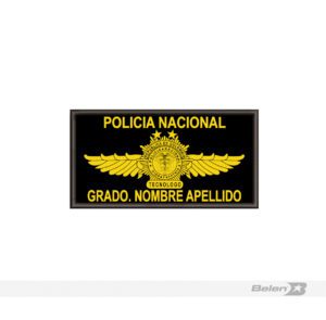 Tarjetero Overol de vuelo policia alas 2 estrellas