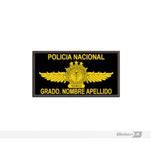 Tarjetero Overol de vuelo policia alas 3 estrellas