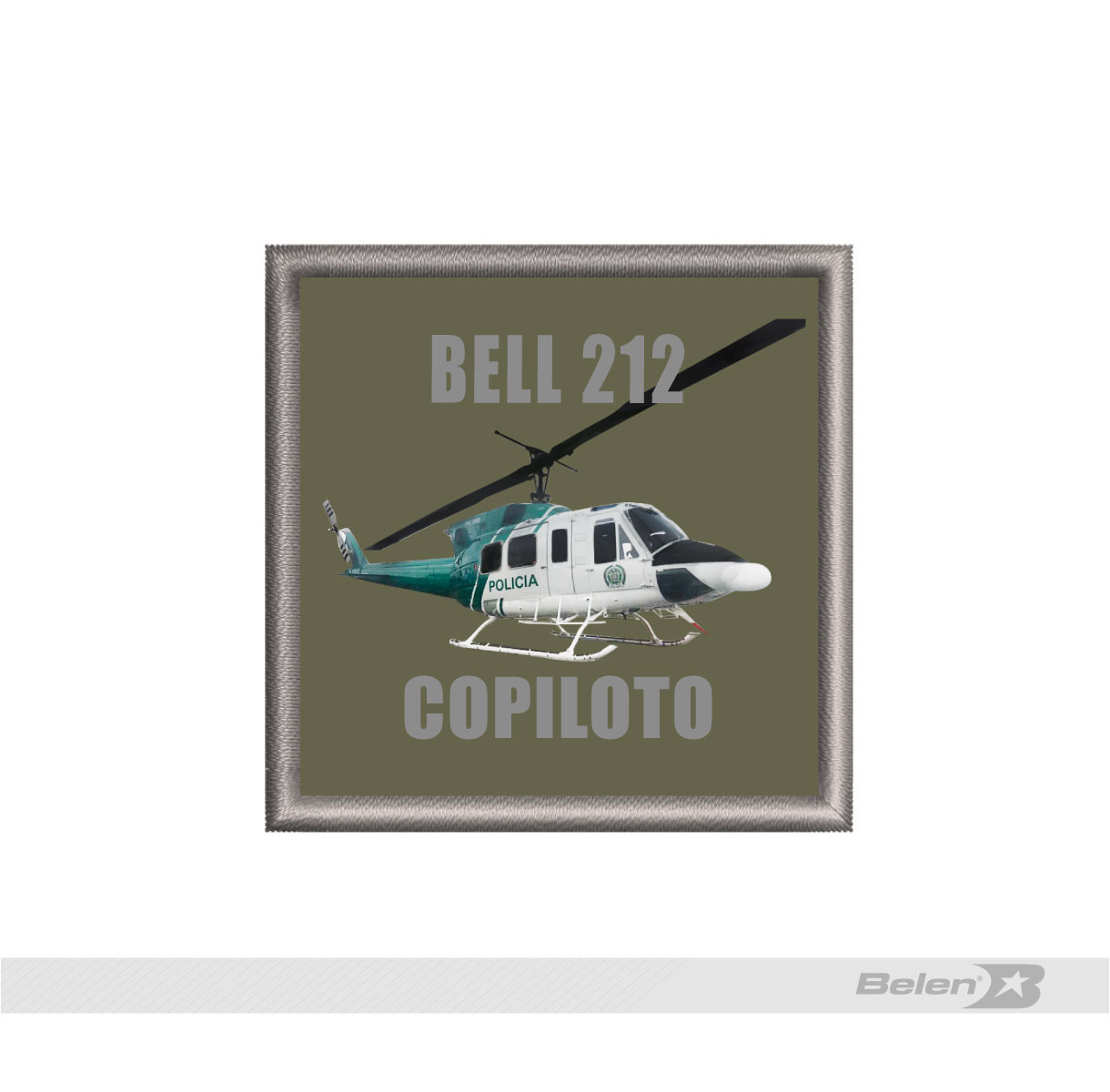 Tarjetero brazo policia BELL 212