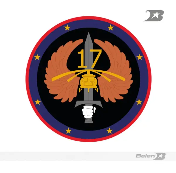 Escudo bordado Ejército brigada móvil 17 - Imagen 2