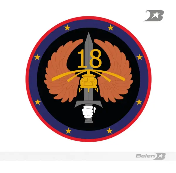 Escudo bordado Ejército brigada móvil 18 - Imagen 2