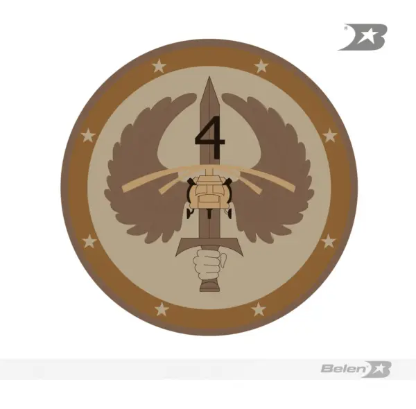 Escudo bordado Ejército brigada móvil 4 - Imagen 3