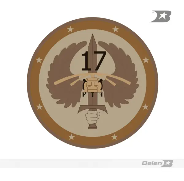 Escudo bordado Ejército brigada móvil 17 - Imagen 3
