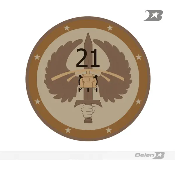 Escudo bordado Ejército brigada móvil 21 - Imagen 3