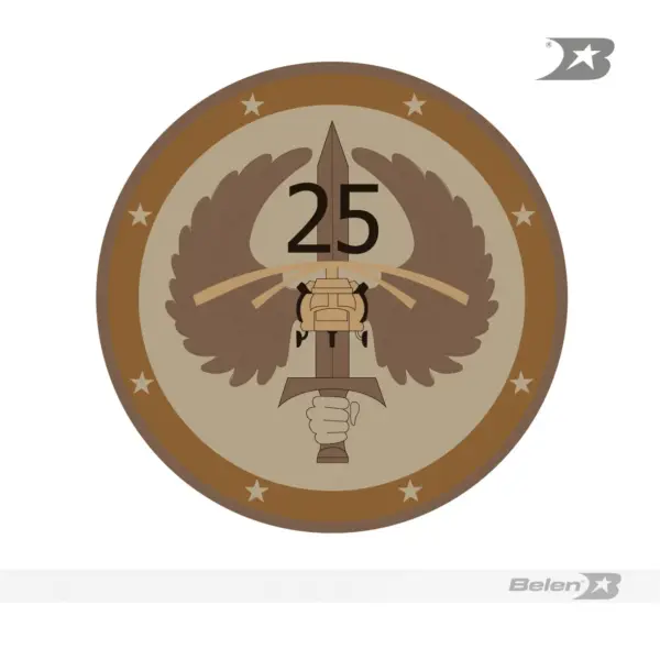Escudo bordado Ejército brigada móvil 25 - Imagen 3
