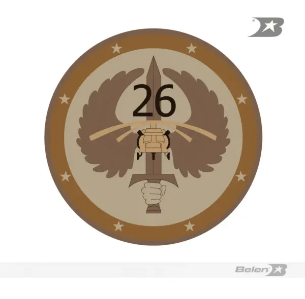 Escudo bordado Ejército brigada móvil 26 - Imagen 3