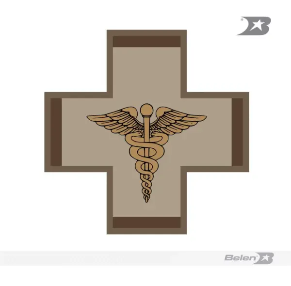 Escudo bordado dispensario de sanidad - Imagen 3