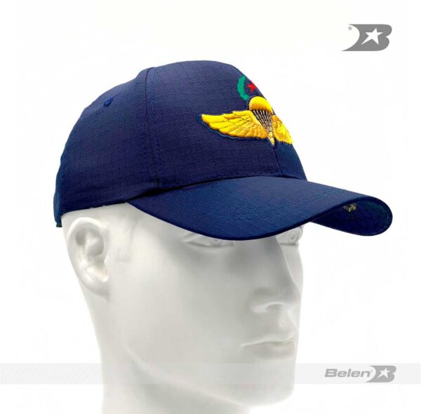 Gorra colección paracaidista experto azul oscuro lema
