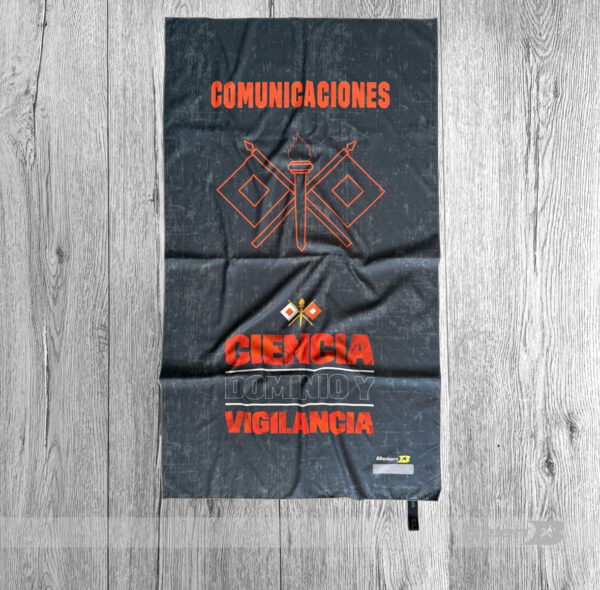 Toalla microfibra estampada comunicaciones 2.0 talla L