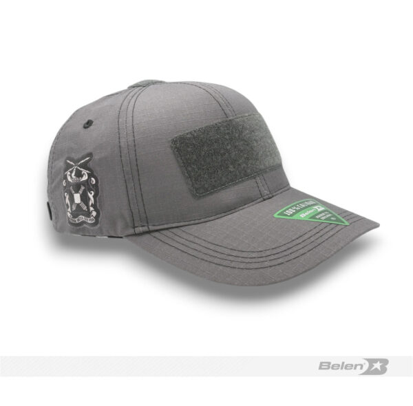 Gorra táctica gris velcro artilleria