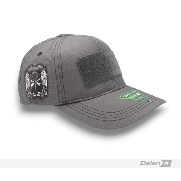 Gorra táctica gris velcro fuerzas especiales