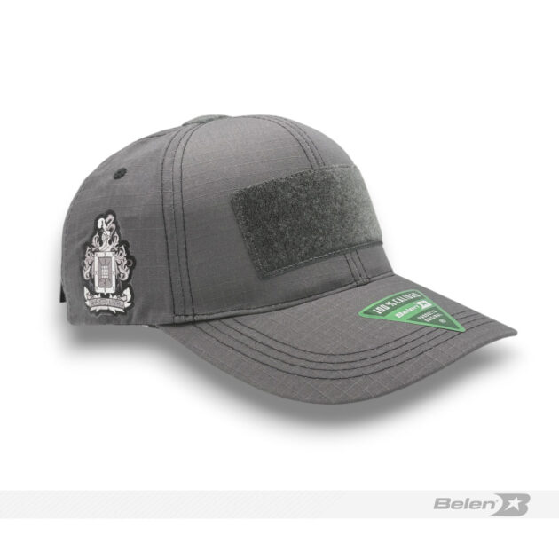 Gorra táctica gris velcro caballeria