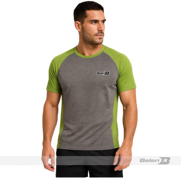 Camiseta Bsport icemam gris / verde
