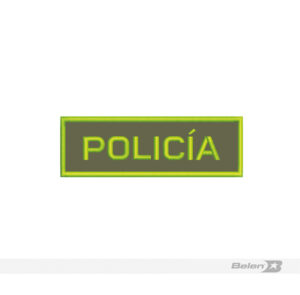 Letrero policia (12 x 3,5cm)