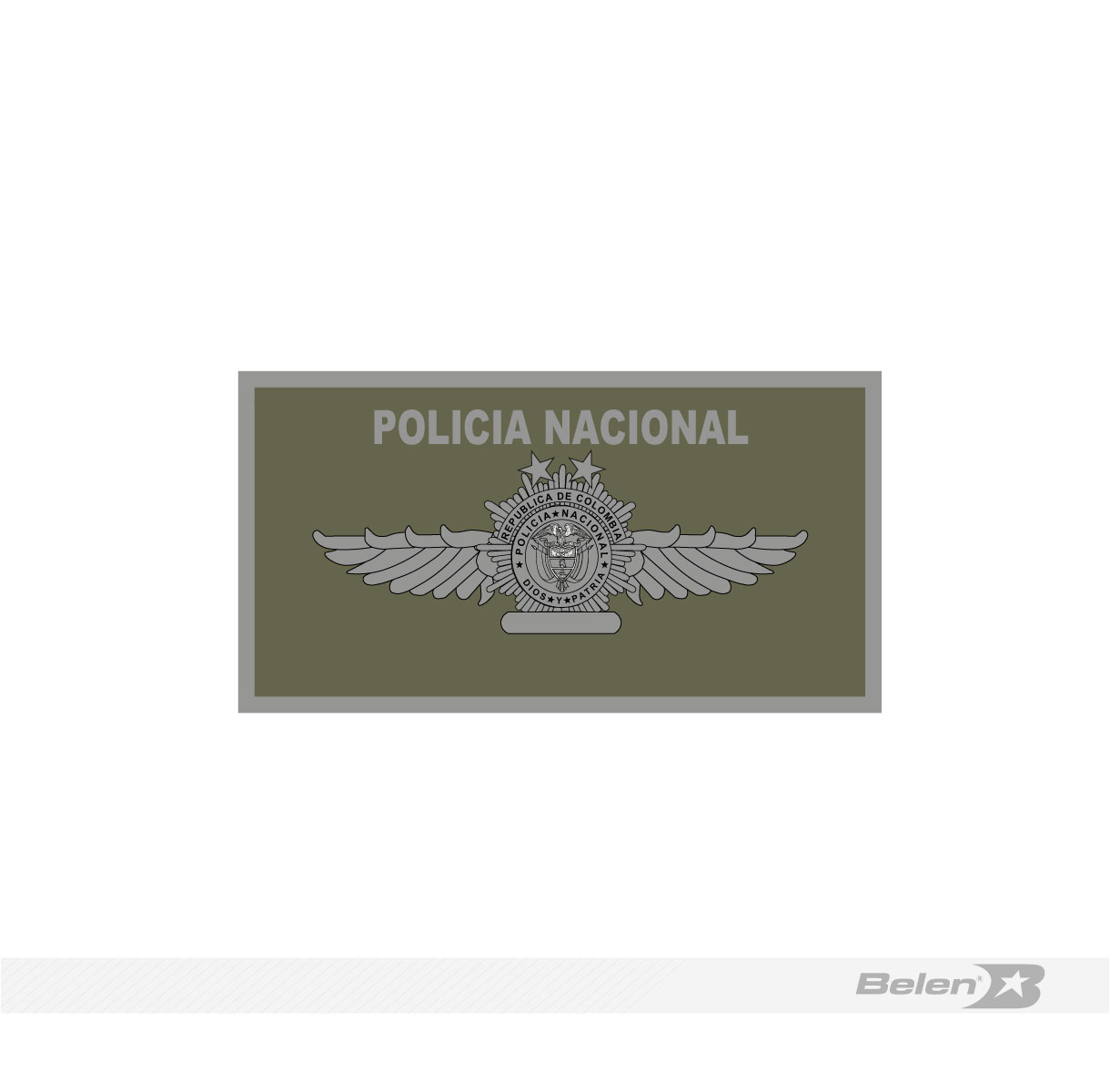 Tarjetero Overol de vuelo nuevo policia alas 2 estrellas