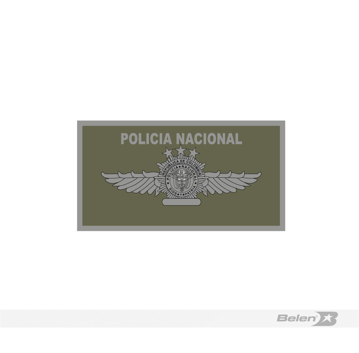 Tarjetero Overol de vuelo nuevo policia alas 3 estrellas