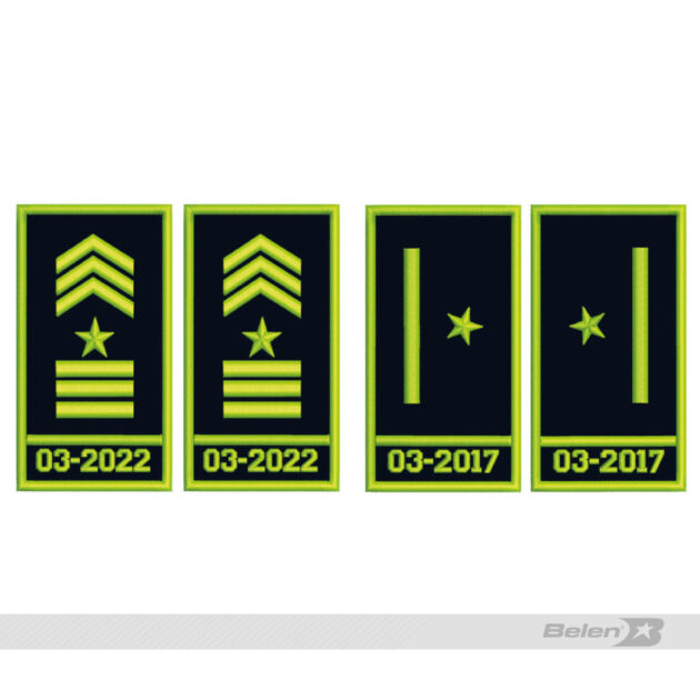 Insignia grado uniforme 4A liso hombre ejecutivo y básico