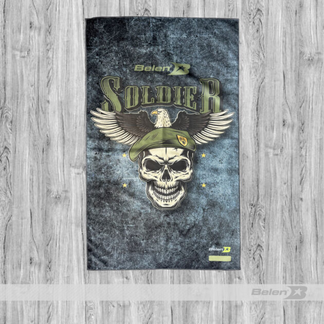Toalla microfibra skull soldier