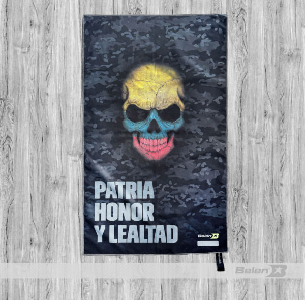Toalla microfibra skull colombia lema