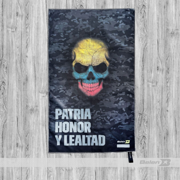 Toalla microfibra skull colombia lema