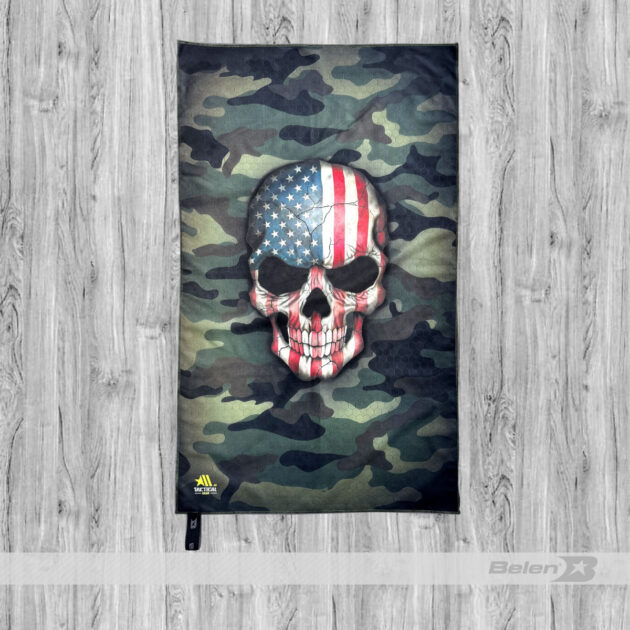 Toalla microfibra skull usa