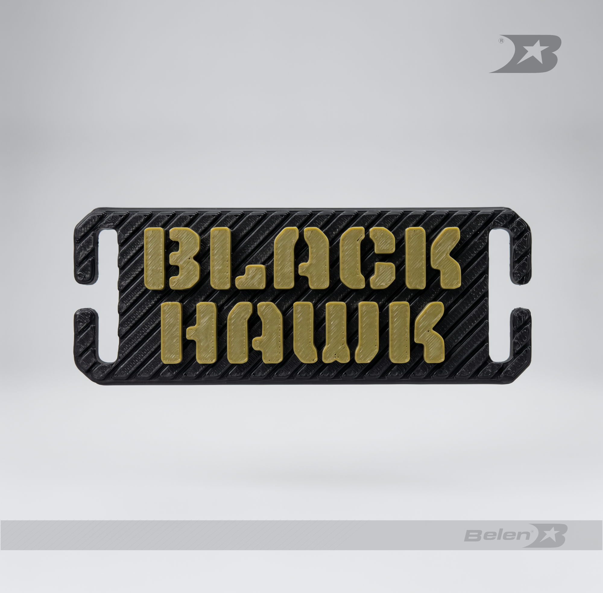 MOLLE TAG LETRERO BLACK HAWK